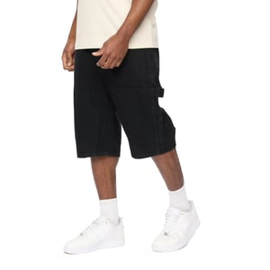 Crosshatch Mens Teleman Denim Shorts (Black)