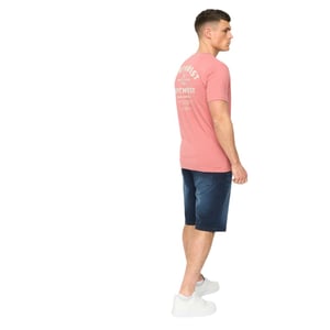 Crosshatch Heren Chittingtons T-Shirt (Roze)