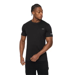 Crosshatch Heren Portville Dagelijks T-Shirt (Zwart)