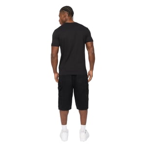 Crosshatch Heren Portville Dagelijks T-Shirt (Zwart)