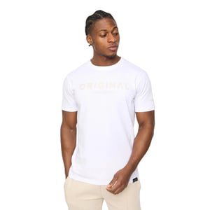 Crosshatch Heren Bardon Katoenen T-Shirt (Wit)