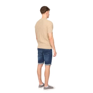 Duck and Cover Heren Littleton gebreid T-shirt (Lichte steen)