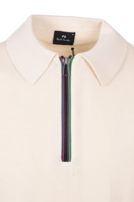 PAUL SMITH SWEATER SS POLO WHITE