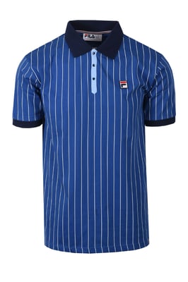 FILA BB1 VINTAGE STRIPED POLO LIMOGES/WHITE/NAVY