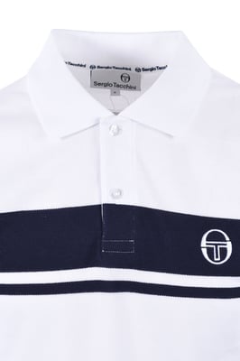 SERGIO TACCHINI YOUNG LINE POLO WHITE/MARITIME BLUE