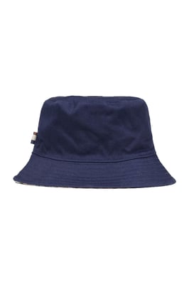 AQUASCUTUM REVERSABLE COTTON BUCKET HAT CHECK