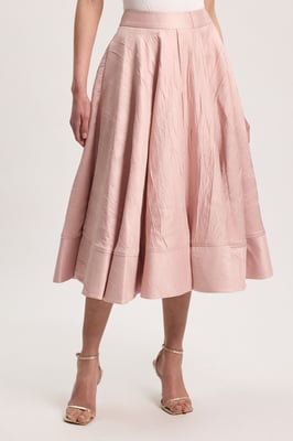 Textured Tailored Twill Full Skirt