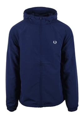 FRED PERRY HOODED SHELL JACKET FRENCH NAVY