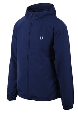FRED PERRY HOODED SHELL JACKET FRENCH NAVY