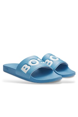 Boss Black ARYEH SLIDERS TURQUOISE AQUA