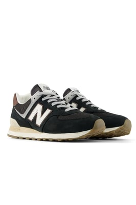 NEW BALANCE 574 TRAINER BROWN/DARK SILVER