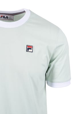 FILA MARCONI ESSENTIAL RINGER T-SHIRT SURF SPRAY/WHITE