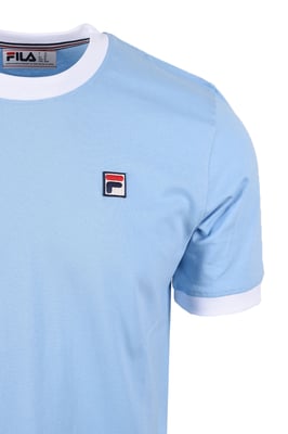 FILA MARCONI ESSENTIAL RINGER T-SHIRT FROZEN FJORD/WHITE