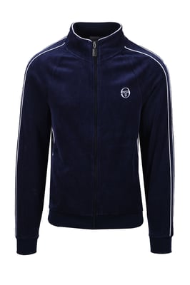 SERGIO TACCHINI TASSO VELOUR TRACK TOP MARITIME BLUE/WHITE