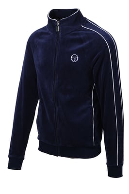 SERGIO TACCHINI TASSO VELOUR TRACK TOP MARITIME BLUE/WHITE
