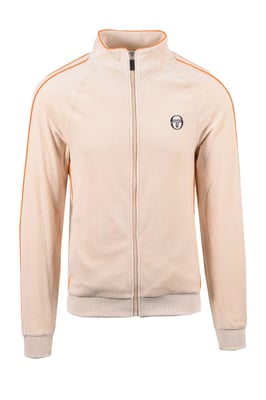 SERGIO TACCHINI TASSO VELOUR TRACK TOP SANDSHELL/ORANGE PEPPER