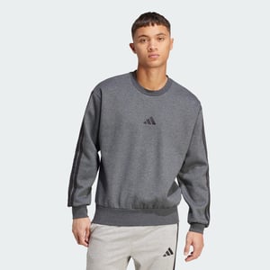 Essentials 3-Stripes Fleece Sweatshirt