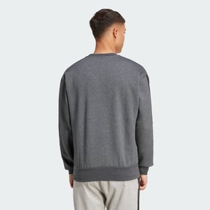 Essentials 3-Stripes Fleece Sweatshirt