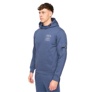 Duck and Cover Heren Rayland Katoenen Blend Hoodie (Denim Blauw)