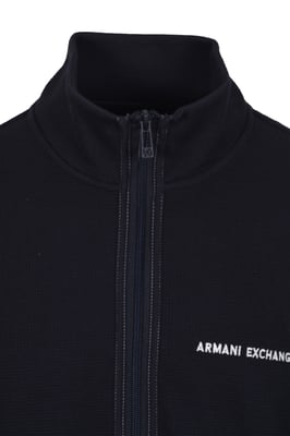 ARMANI EXCHANGE FULL ZIP SWEATSHIRT DEEP NAVY