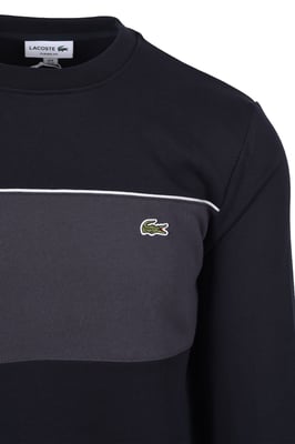 LACOSTE CREWNECK SWEATSHIRT BLACKBIRD/GRAPE