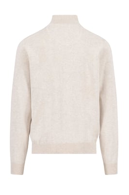 FYNCH-HATTON TROYER HALF ZIP KNITWEAR NEW OFF WHITE