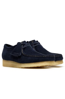 CLARKS ORIGINALS WALLABEE SHOE NAVY SUEDE