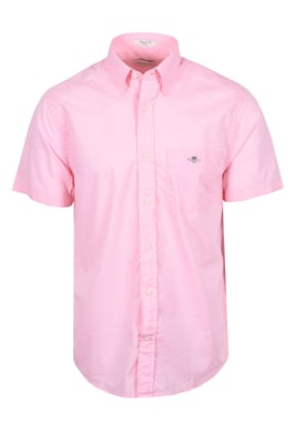 GANT REG POPLIN SHORT SLEEVE SHIRT WASHED PINK