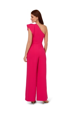 One Shoulder Rosette Jumpsuit