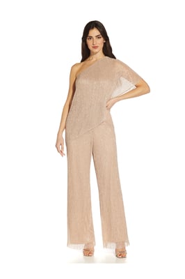 Metallic Mesh Jumpsuit