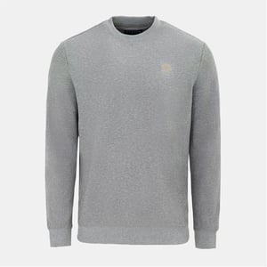 Men's Howick Crew Neck  Jumper in Dk. Grey Marl