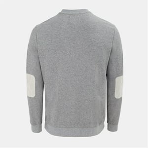 Men's Howick Crew Neck  Jumper in Dk. Grey Marl