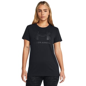 Women's Under Armour Sportstyle Graphic Short Sleeve in Blk/Blk