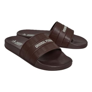 Penguin Paradise Men's Chocolate Slides