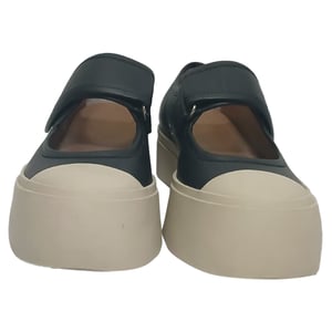 Marni Pablo Mary-Jane Sneakers in Black Nappa Calf Leather