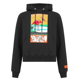 Men's Heron Preston Abstract Heron Hoodie in Black 1020