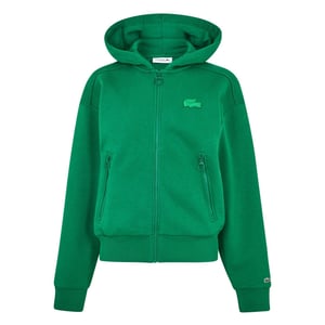 Women's Lacoste Essential Zip Hoodie in Green CNQ