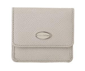 Dolce & Gabbana Vit Dauphine Läder Hållare Fickplånbok Kondomfodral