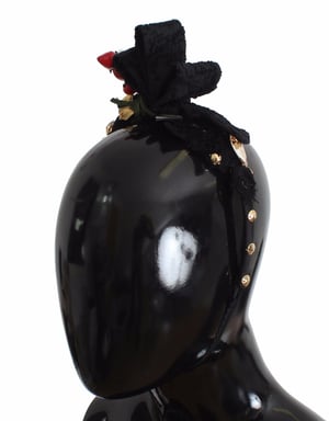 Dolce & Gabbana Diadem Hårband Tiara Bärfrukt Kristall Slips Hår