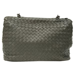 Bottega Veneta Medium Olimpia Shoulder Bag in Grey Nappa Leather