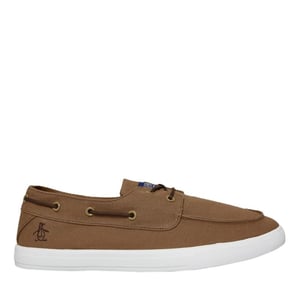 Penguin Zeeman Canvas Heren Tan Veterschoenen