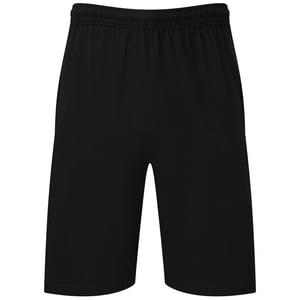 Fruit of the Loom Unisex Jersey Shorts voor volwassenen (Zwart)