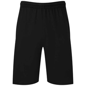 Fruit of the Loom Heren Iconic 195 Jersey Shorts (Zwart)
