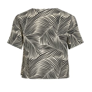 Vila Vilimia kea v-neck s/s knot top/vol