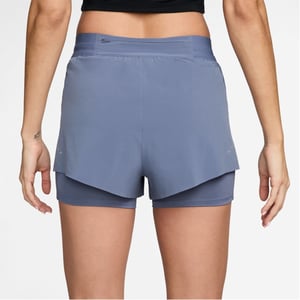 Women's Nike Fit Swift Mid Rise 3 2 In 1 Shorts in World Indigo