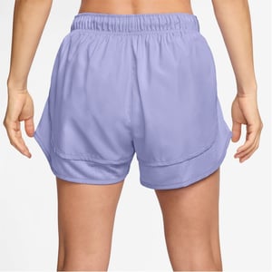 Women's Nike Dri FIT Mid Rise Brief Lined Running Shorts in Lilac Ice