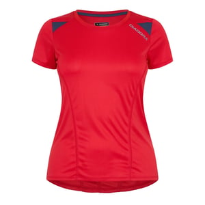 Women's Diadora L.s S T-Shirt in Tomato Red