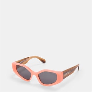 Accessories Off White Memphis Square Full Rim Sunglasses in Orange/Grey
