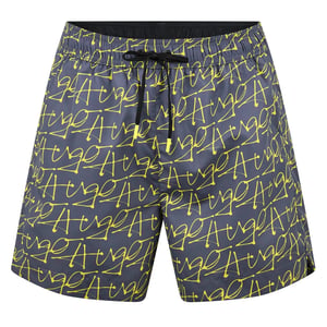 Men's Hugo Marco Swim Short with Lettering in BrightYellow730