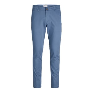Men's Jack and Jones Marco Bowie Straight Leg Chinos in China Blue